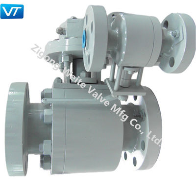 جودة  Forged Steel Double Oil Pipeline Valves ISO5211 Double Block And Bleed Ball Valves مصنع