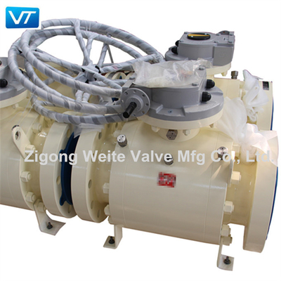 6 &amp; quot؛ 300LB تعمل بالعتاد الكرة صمام A105 ENP Blowout Proof A105 ENP Ball Valve