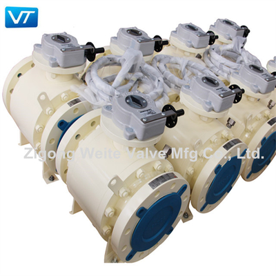 6 &amp; quot؛ 300LB تعمل بالعتاد الكرة صمام A105 ENP Blowout Proof A105 ENP Ball Valve