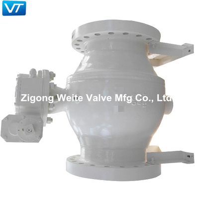 18 &quot;A216 WCB Ball Valve Class 600 NACE MR-01-75 إطلاق الضغط التلقائي