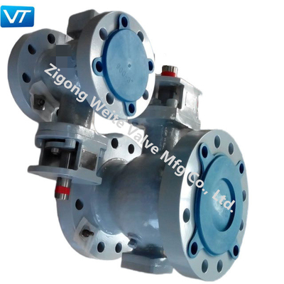 OEM API 6D V Notch Type Ball Valve DN 300 بمقعد واحد مختوم