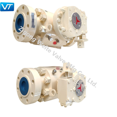 4130 30CrMo Oil Pipeline Valves 4-1 / 16 '' 10000 PSI Ball Valve مقاومة للحرارة
