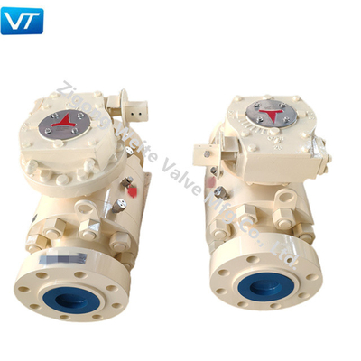 4130 30CrMo Oil Pipeline Valves 4-1 / 16 '' 10000 PSI Ball Valve مقاومة للحرارة